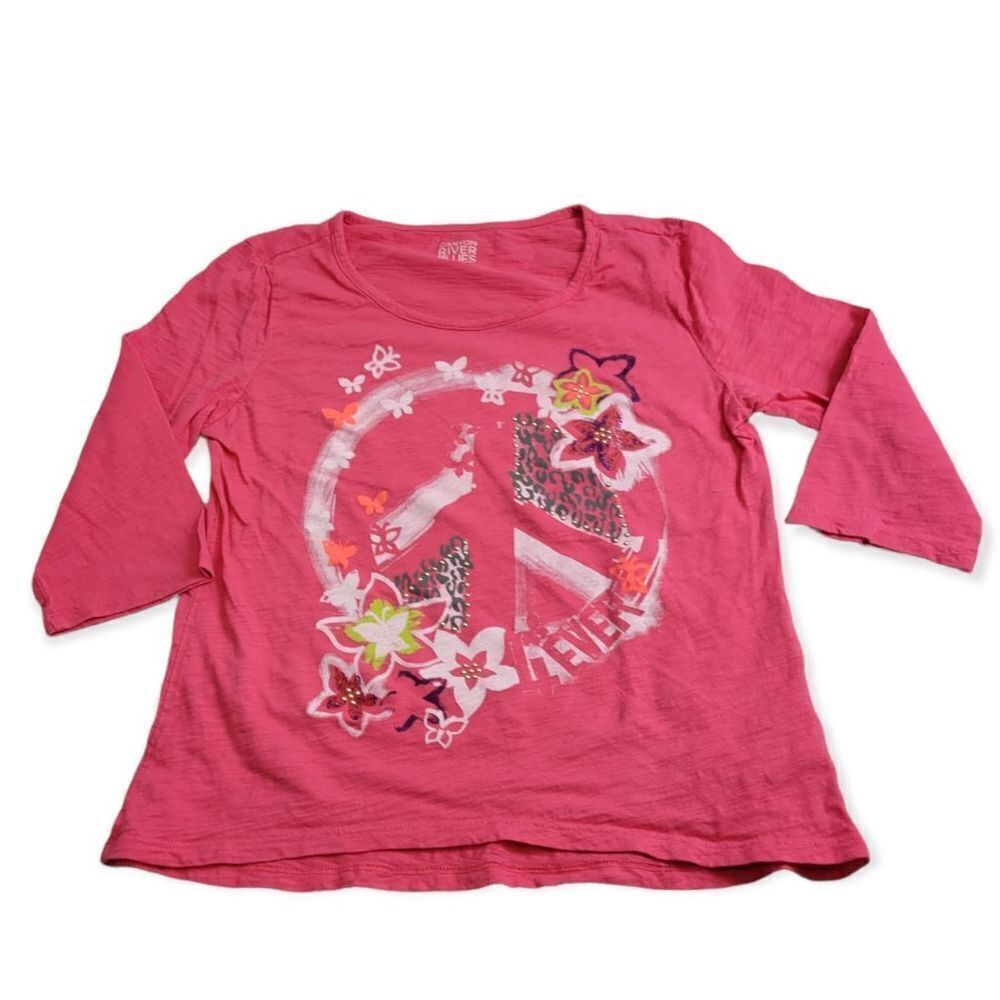 Canyon River Blues peace sign shirt L